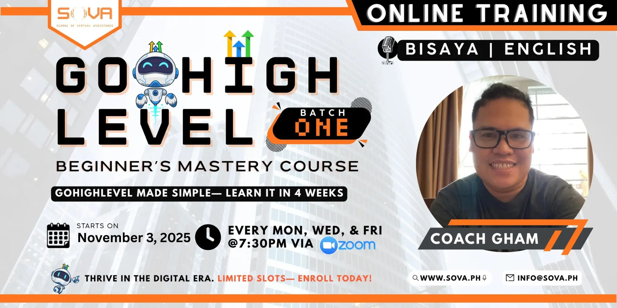 Batch 1 – 4 Week Online High Level Bootcamp with Coach Ghamay – November 3, 2025