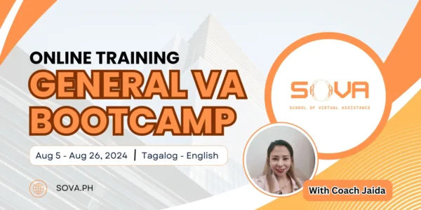 General Virtual Assistant Online Training with Coach Jaida - Aug 5, 2024 - Reservation