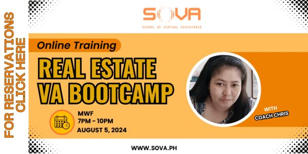 Batch 1 - 2-Week Online Real Estate Virtual Assistant Bootcamp with Coach Chris - Aug 5 - Reservation
