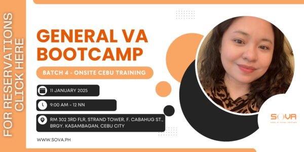 Batch 4 - 4 Week General Virtual Assistant Face-to-Face Training with Coach Katherine– January 11, 2025 - February 1, 2025 - Reservation