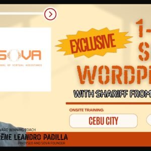 1 on 1 SEO with WordPress Training – Shariff from Australia