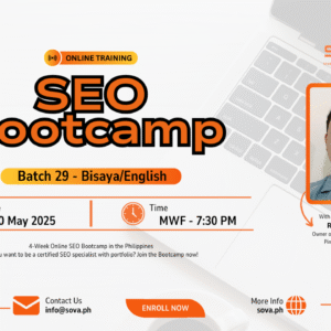 Batch 29 - 4-Week Online SEO Bootcamp by Coach Leandro - May 30, 2025 - June 30, 2025 - Bisaya English(Reservations)
