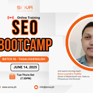 Batch 30 - 4-Week Online SEO Bootcamp by Coach Leandro - June 14, 2025-July 15, 2025 - Tagalog-English