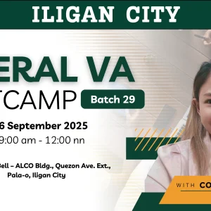 Batch 29 - 4 Week General Virtual Assistant Iligan City Face-to-Face Training with Coach Jaida - September 6, 2025 - September 27, 2025 - Reservations