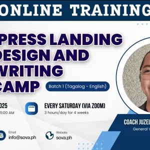 Batch 1 - 4-Week Online WordPress Landing Page Design and Copywriting Bootcamp with Coach Jap - November 29, 2025 - December 20, 2025