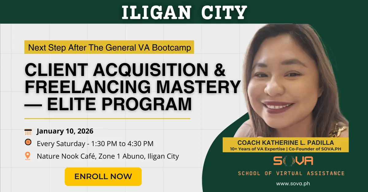 Batch 1 – 8 Week Client Acquisition & Freelancing Mastery — Elite Program with Coach Katherine – January 10, 2026 – February 28, 2026