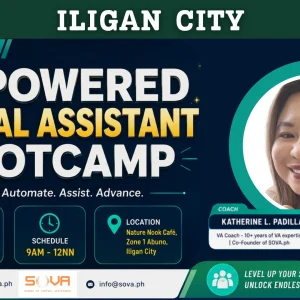 Batch 37 – 4-Week General Virtual Assistant Iligan City Face-to-Face Training with Coach Katherine – July 11, 2026 – August 1, 2026 -Reservations